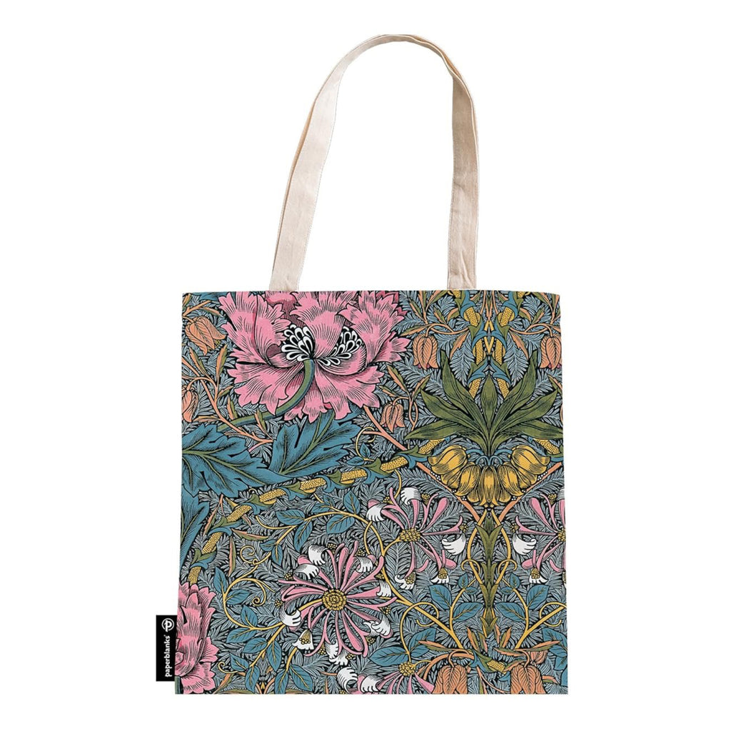 William Morris Pink Honeysuckle Canvas Bag.