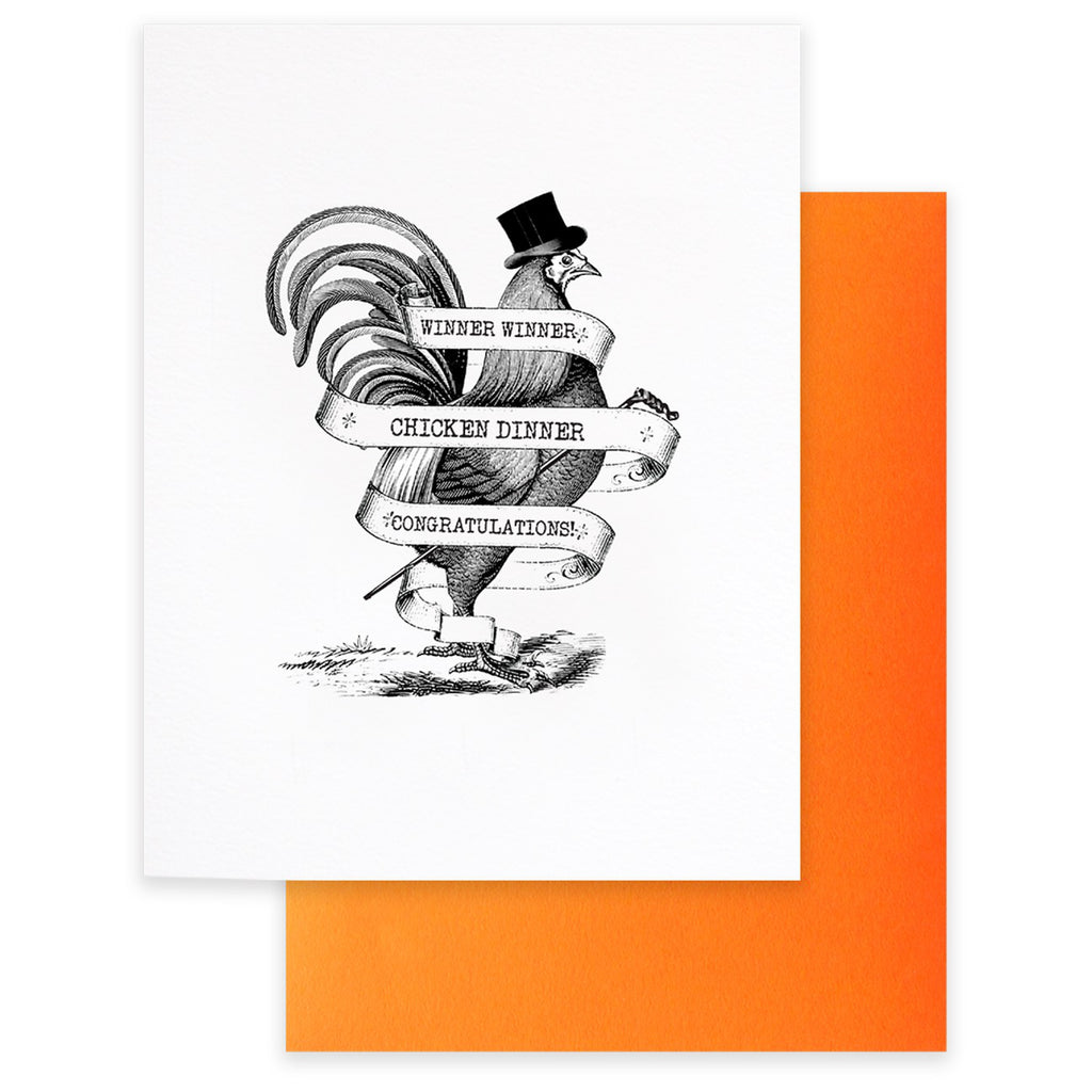 Winner Winner Chicken Dinner Card.