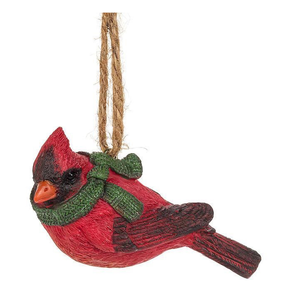 Winter Dress Bird Ornament cardinal.