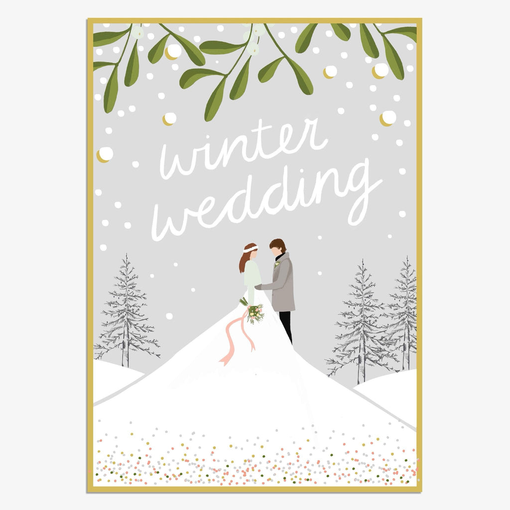 Winter Wedding Card.