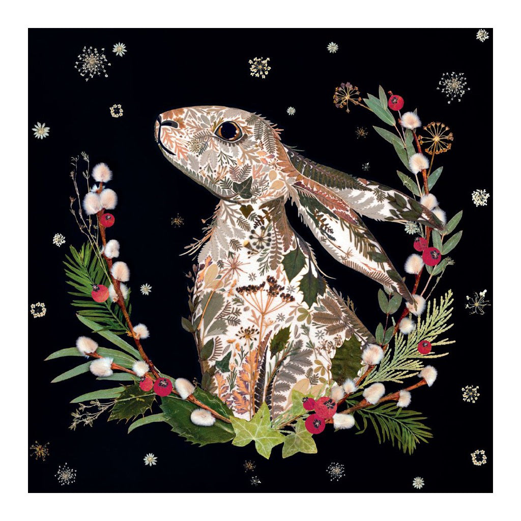 Winter Wild Press Boxed Christmas Cards rabbit.