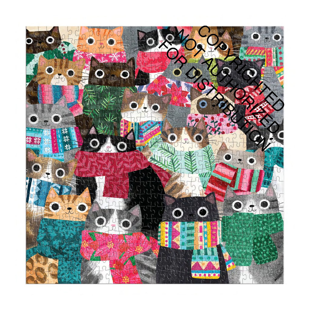 Wintry Cats 500 Piece Puzzle.
