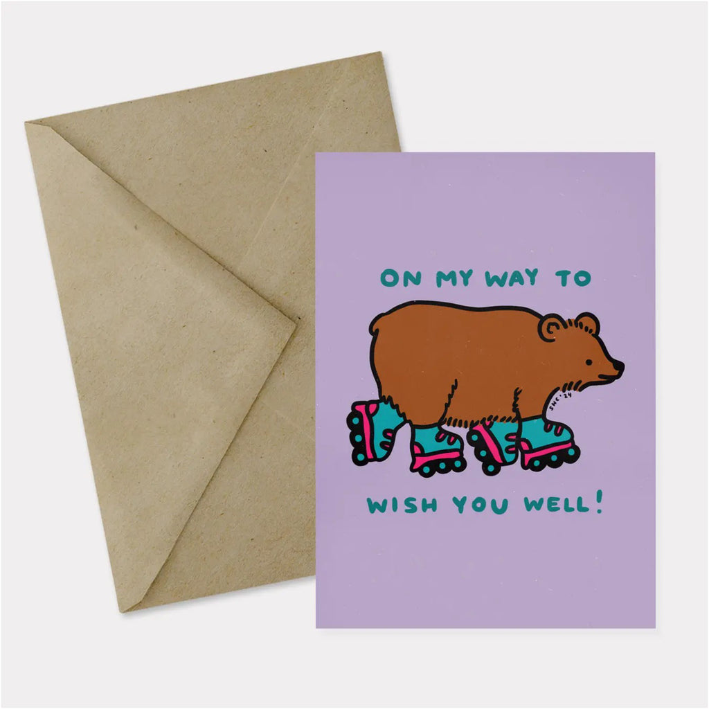 Wish You Well Bear Card.