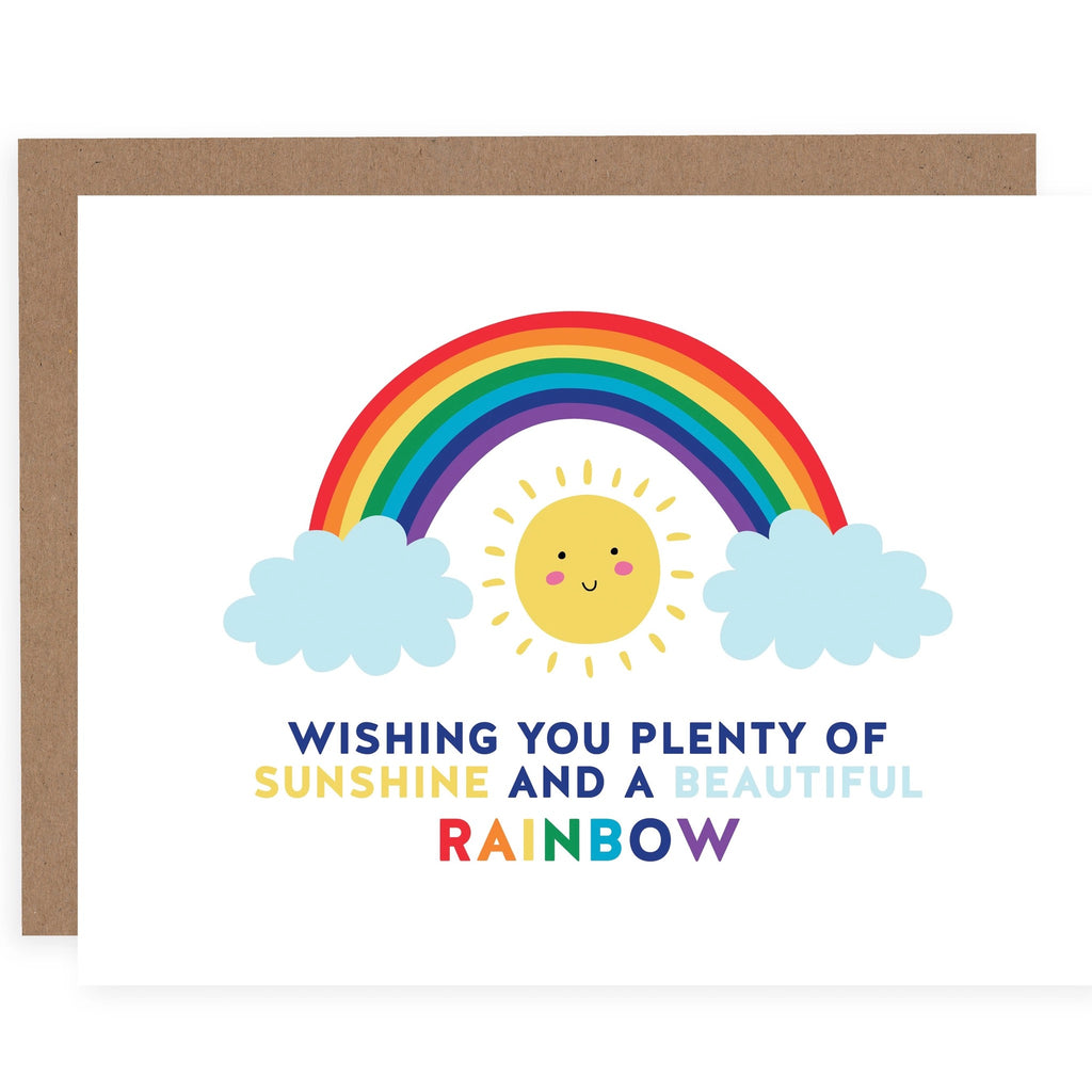 Wishing You A Beautiful Rainbow Card.