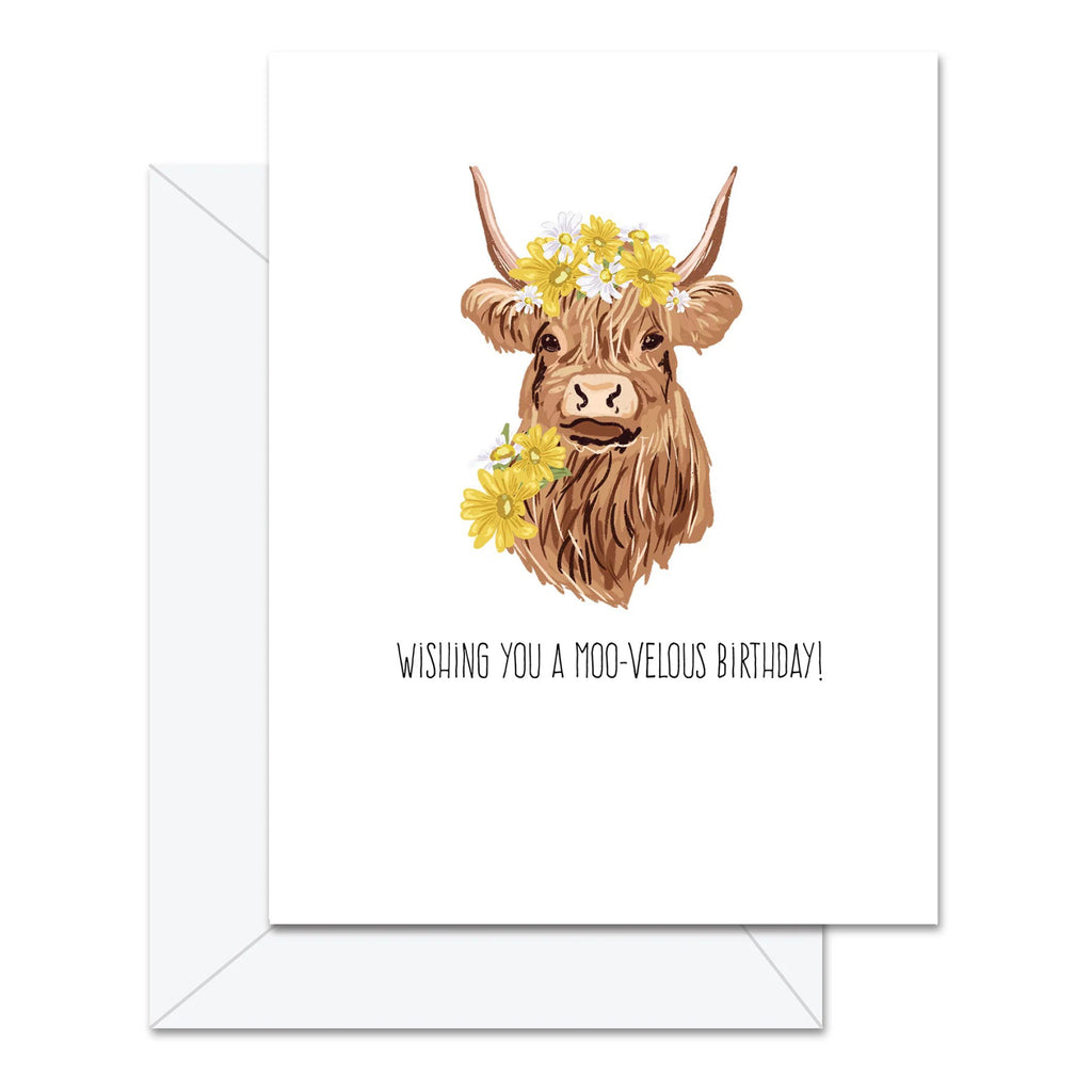 Wishing You A Moo-Velous Birthday Card.