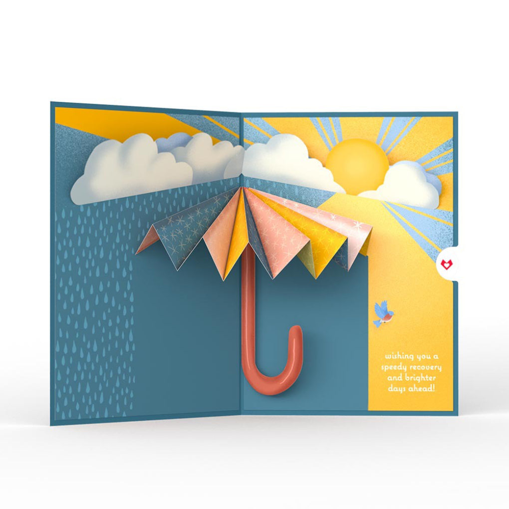 Wishing You Brighter Days Ahead Pop-Up Card.