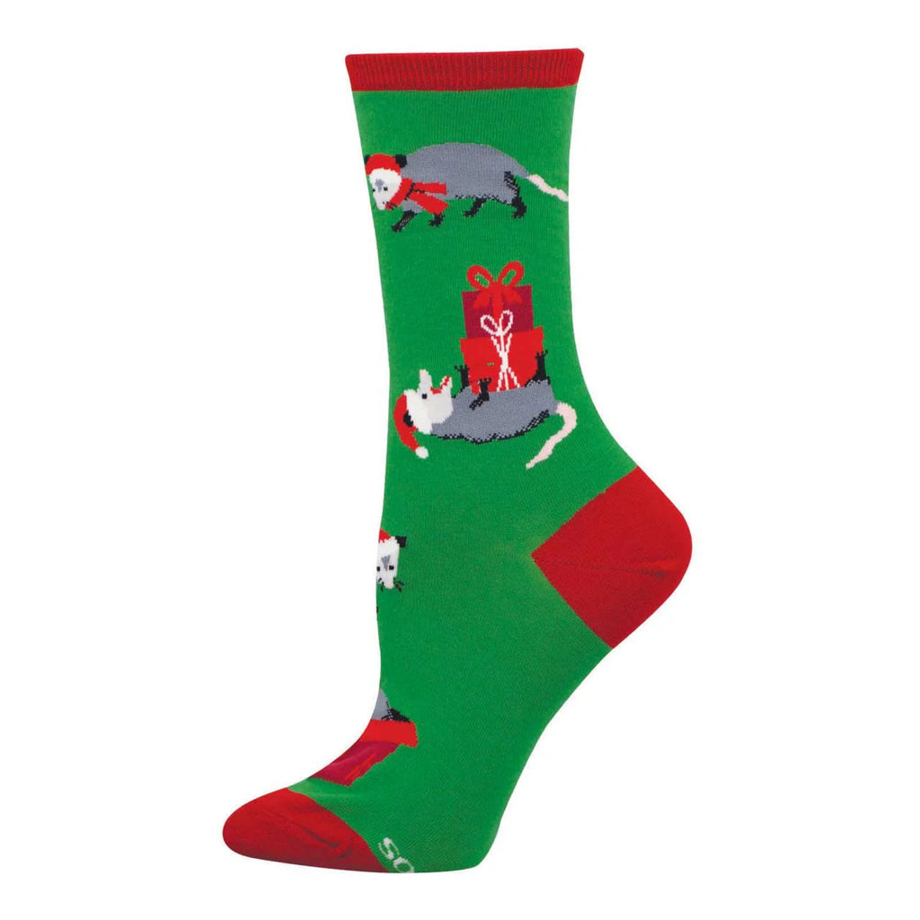 Women's Possusaum Presents Socks Green.