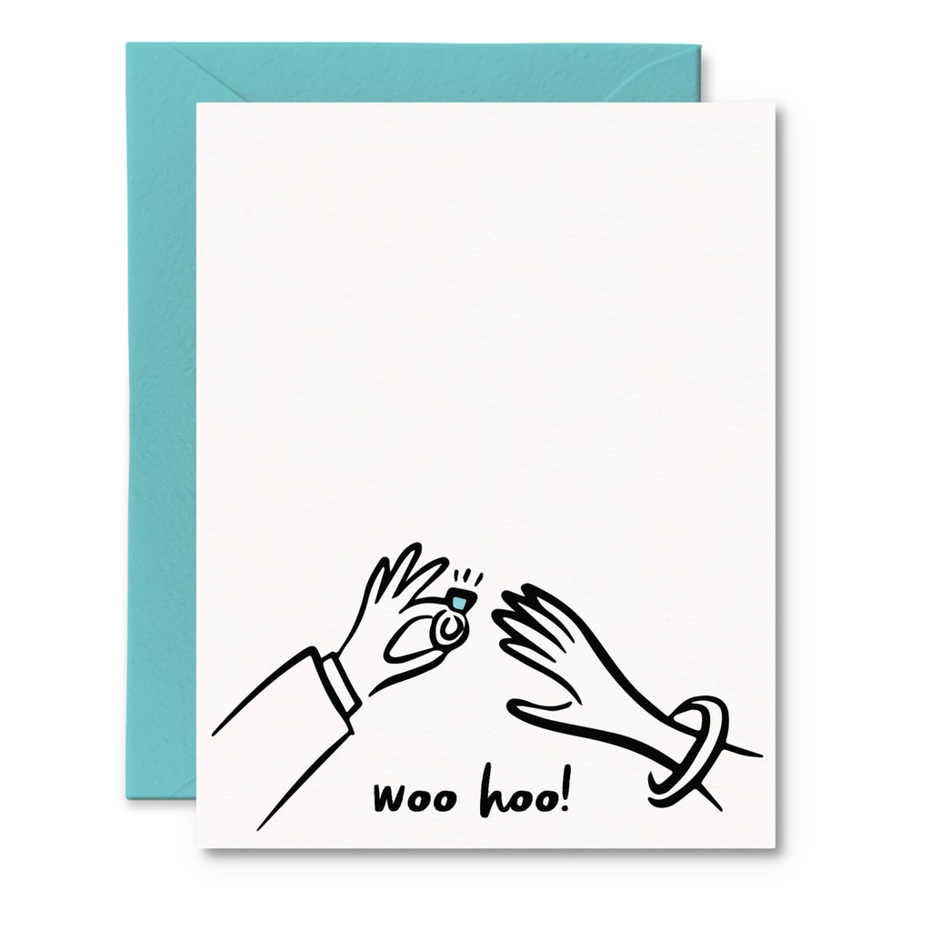 Woo Hoo Engagement Card.