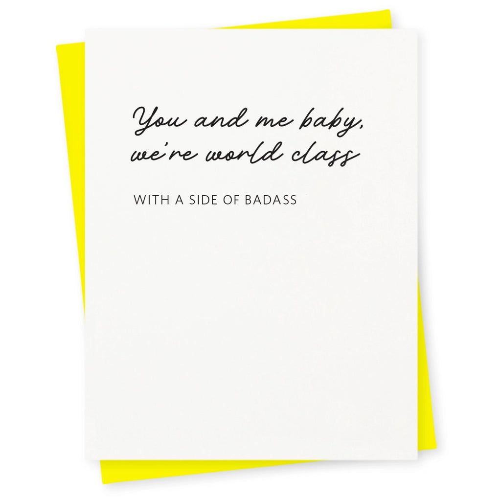 World Class Love Card.