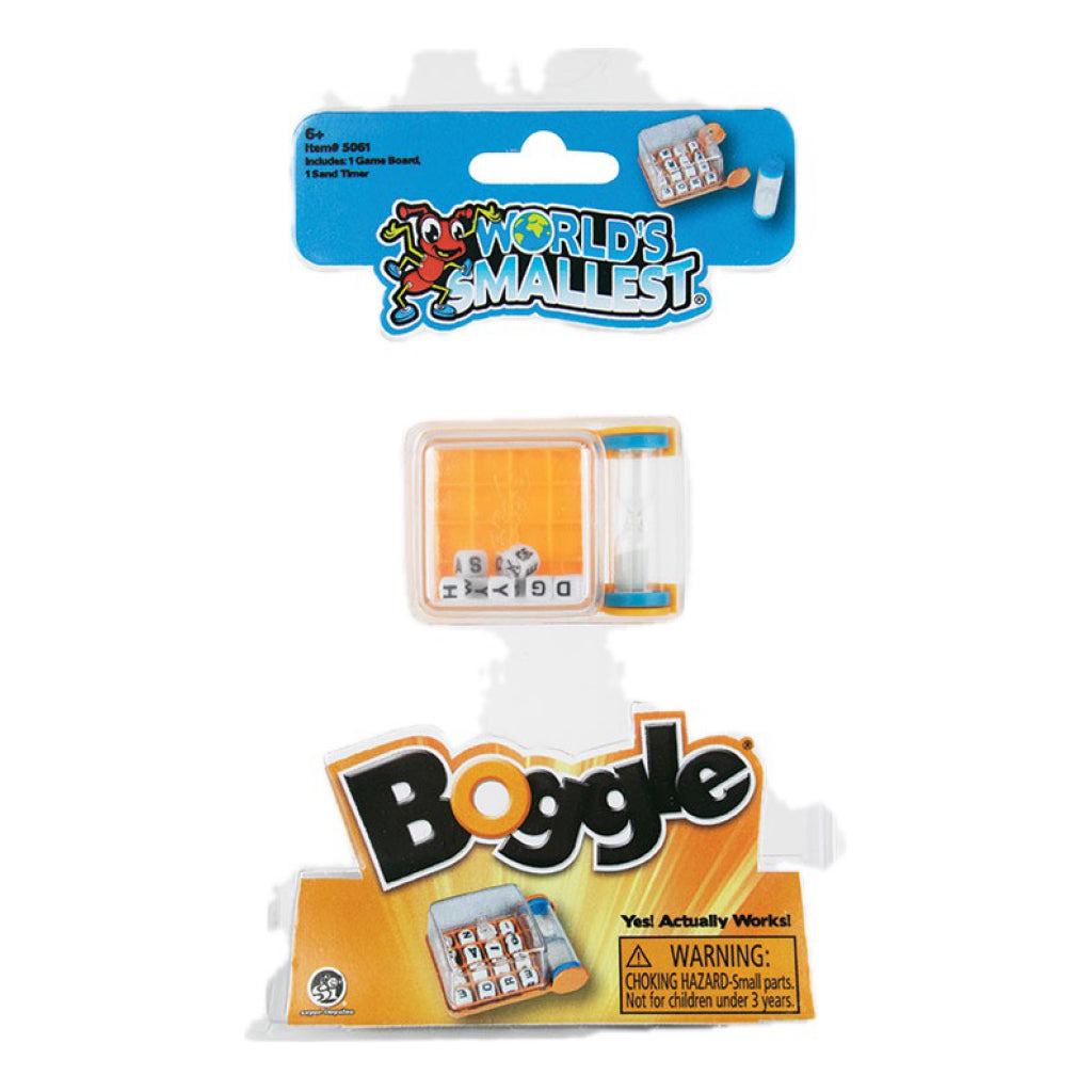 World's Smallest Boggle packaging.