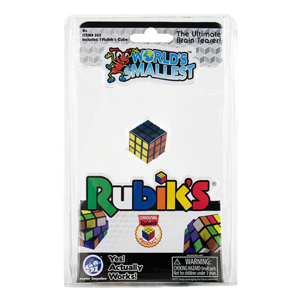 World's Smallest Rubik's 50th Anniversary packaging.