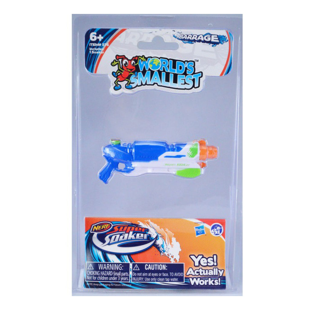 World's Smallest Super Soaker packaging for blue.