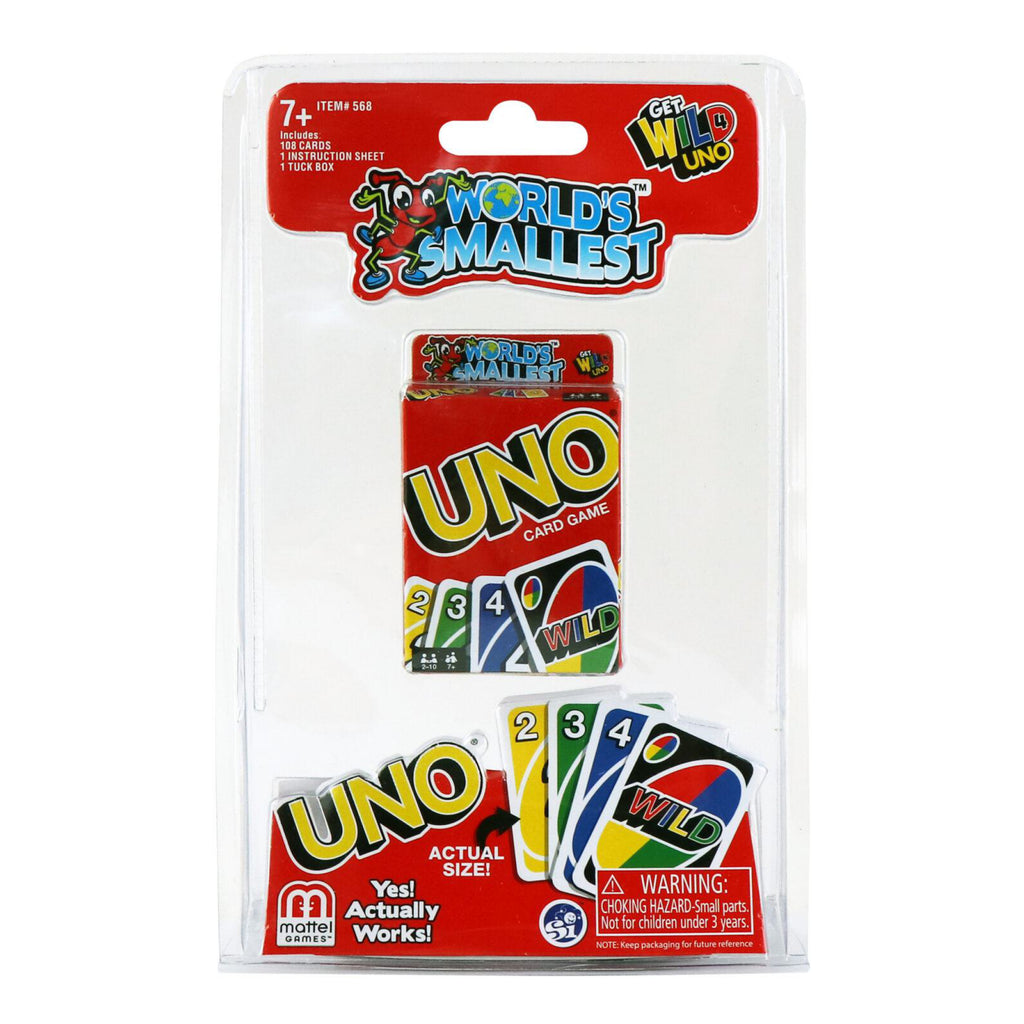 World's Smallest Uno packaging.