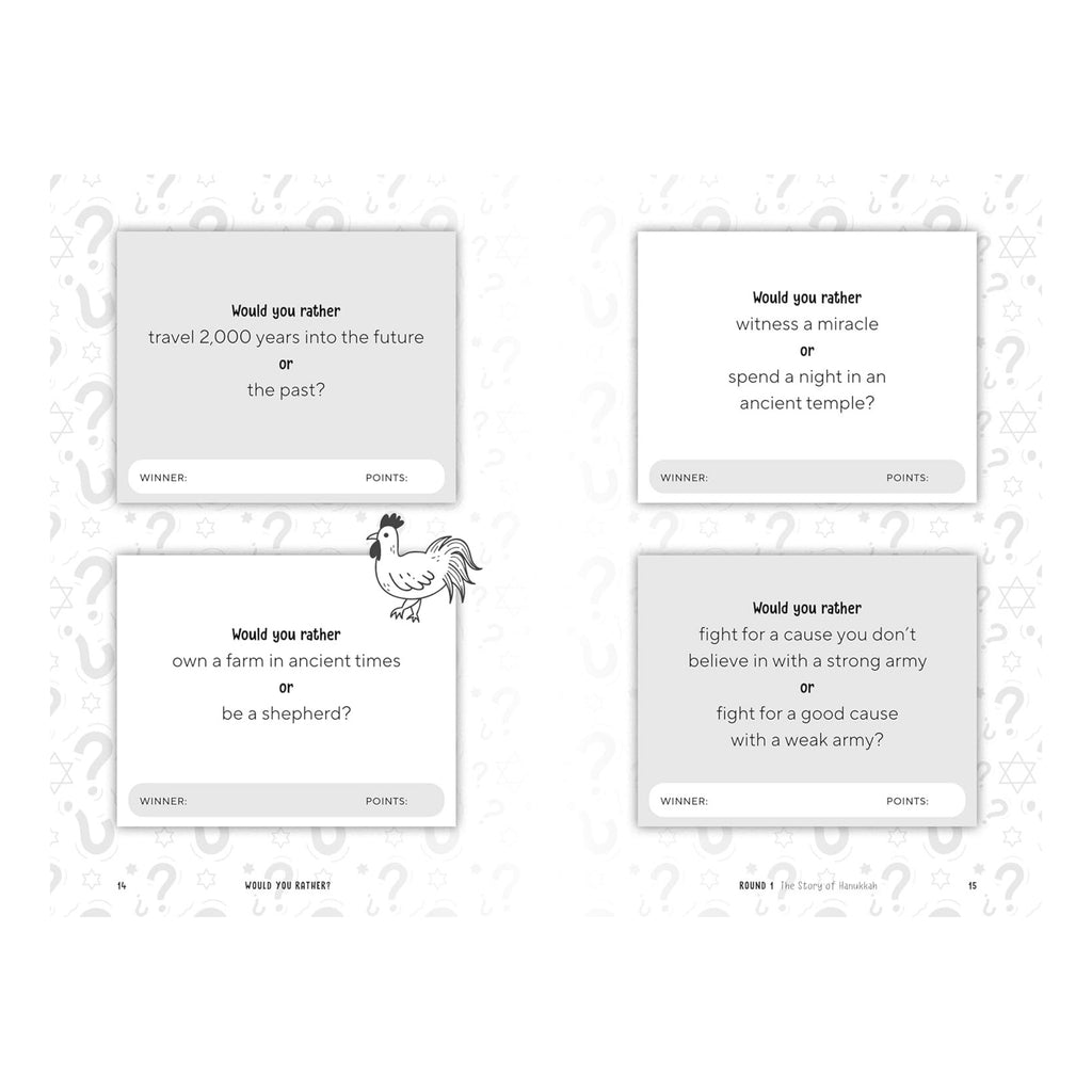 Would You Rather? Hanukkah Edition - sample spread 2.