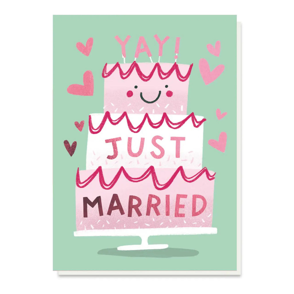 Yay! Just Married Wedding Card.