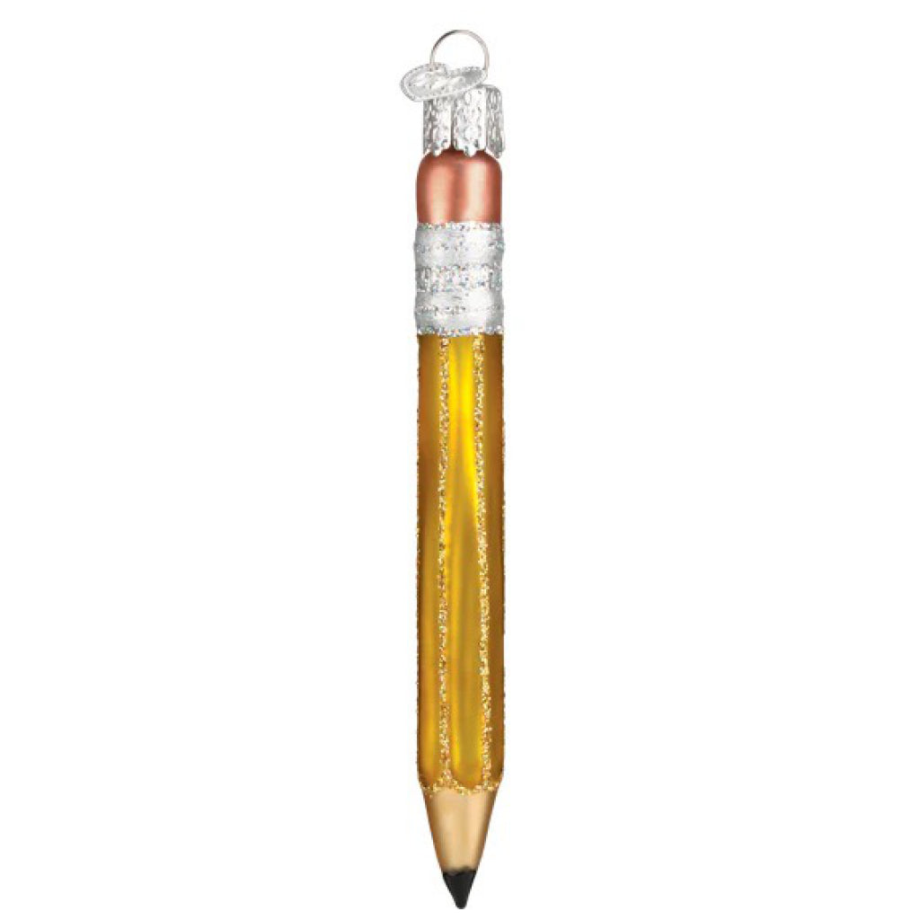 Yellow Pencil Ornament.