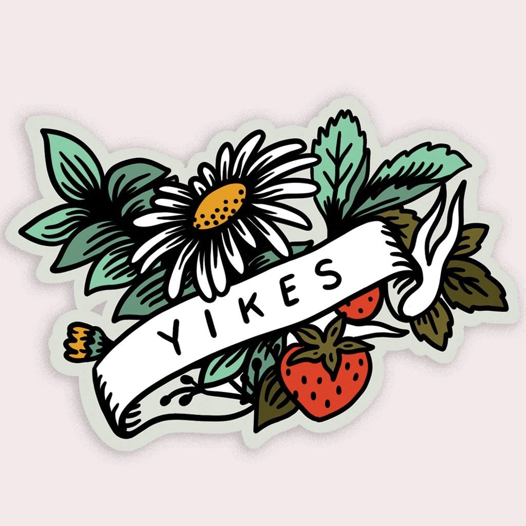 Yikes Vinyl Sticker.