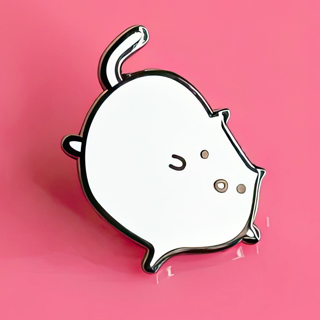 Yoga Cat Enamel Pin.