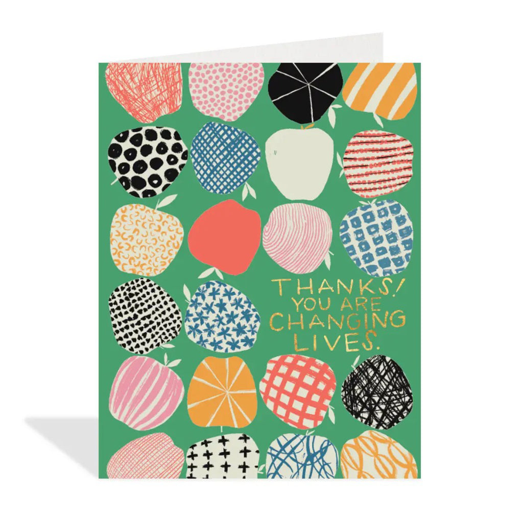 You Are Changing Lives Card.