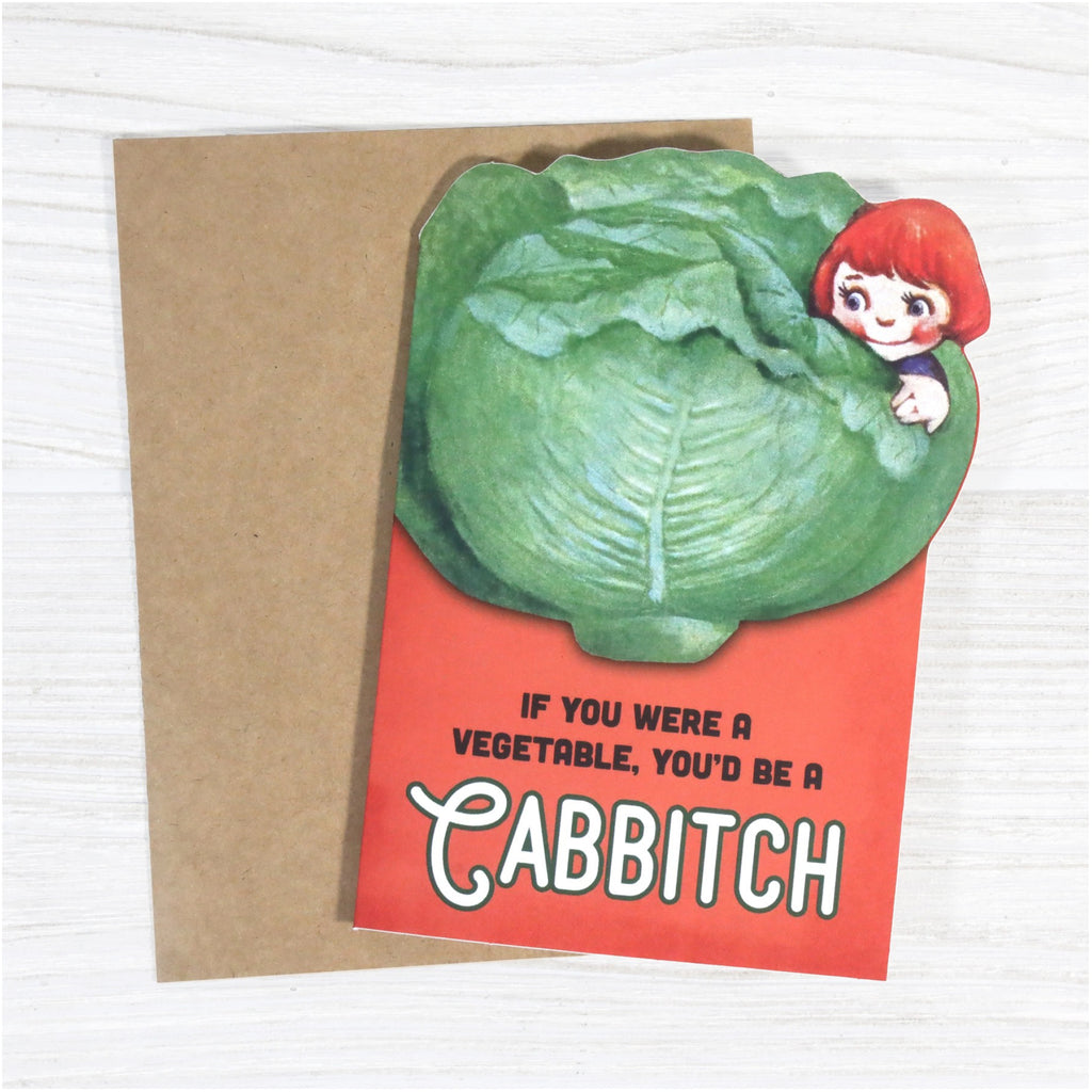 You’d Be a Cabbitch Card on table.