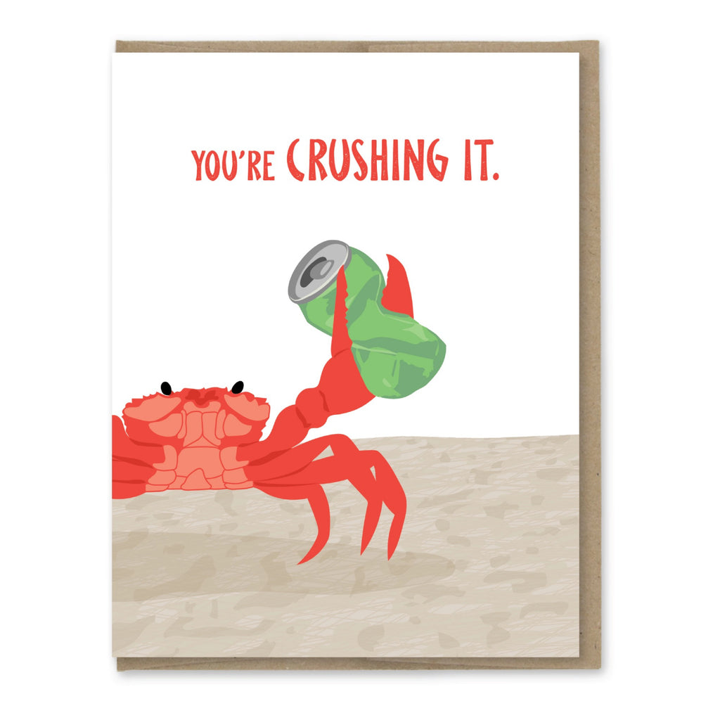 You're Crushing It Congrats Card.