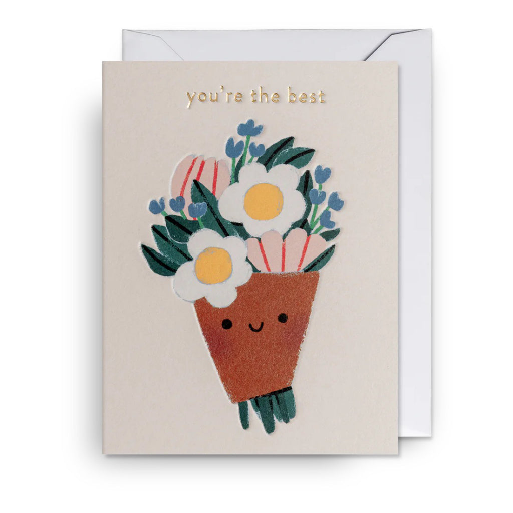 You're The Best Bouquet Mini Card.