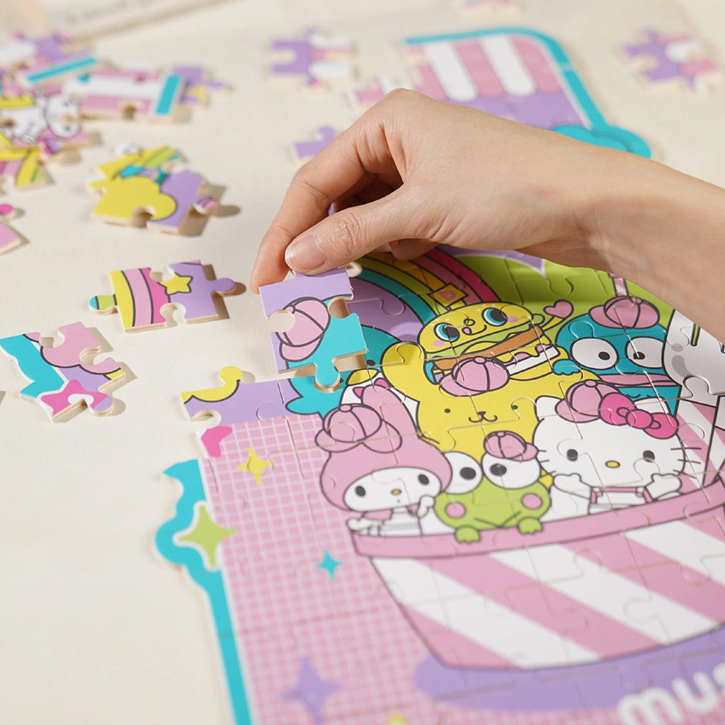 Yummy Delights Hello Kitty And Friends Jigsaw Puzzle in use.