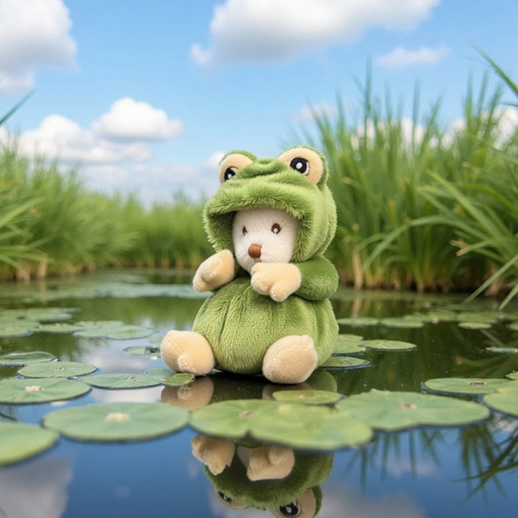 Ziggy Prince Charles on lilypad.