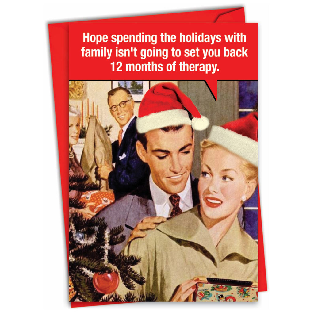 12 Months Of Therapy Christmas Card.