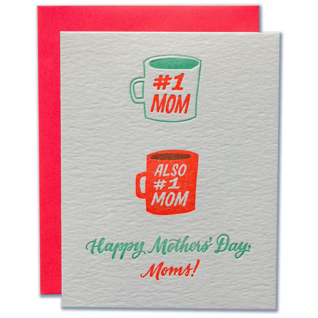 #1 Moms Mother's Day Card
