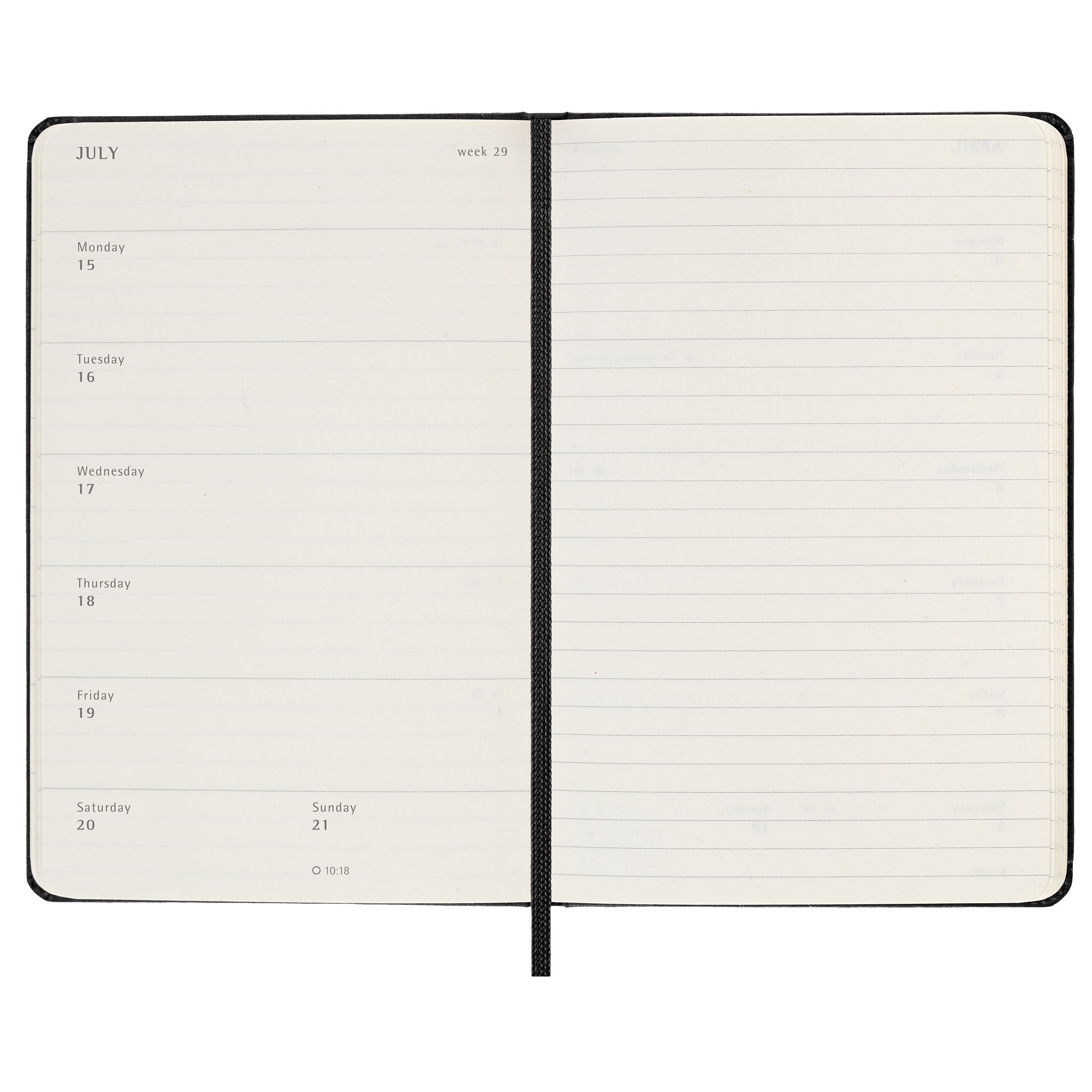 Moleskine 2023 / 2024 Diary 18-month Weekly 9 X 14cm Pocket Softcover Black  Weekly Planner Office Work School Home Organiser 
