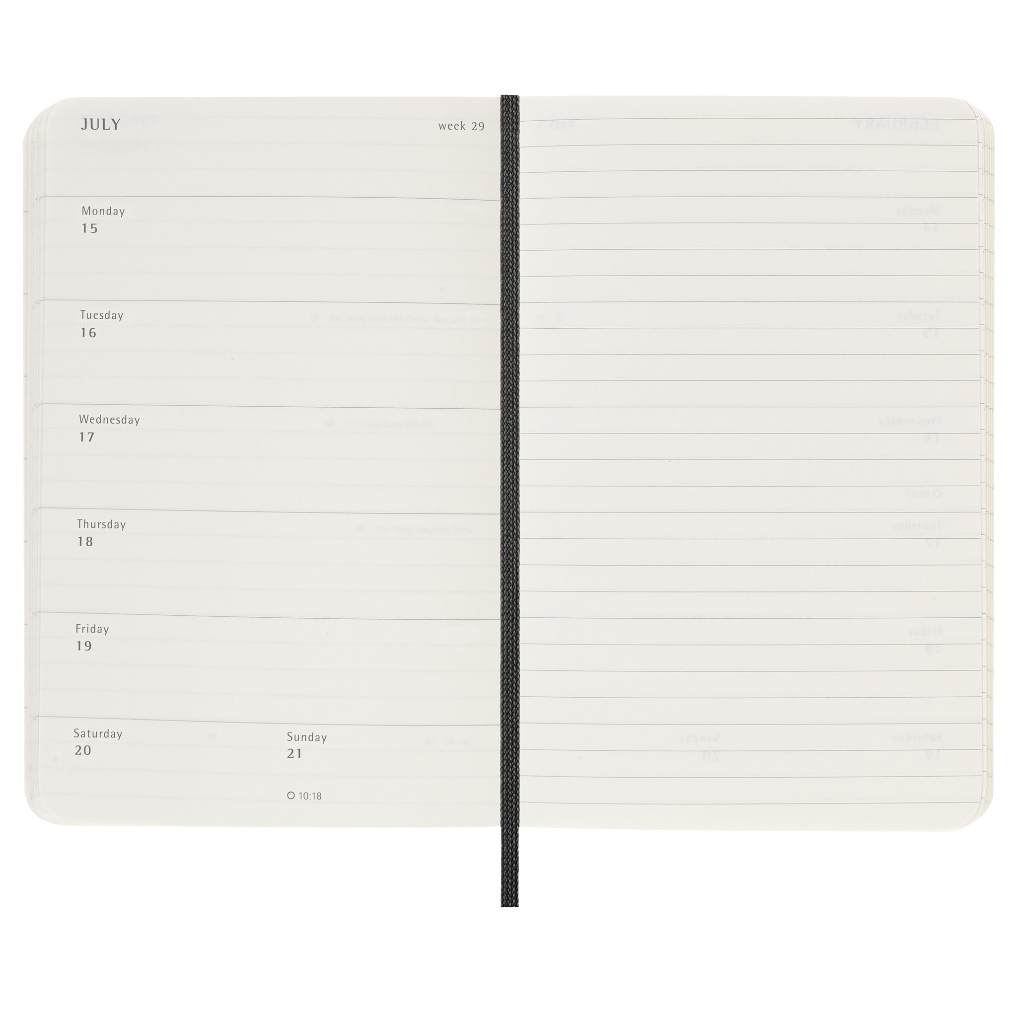 20232024 Weekly Planner 18 Month Pocket Black Soft Cover Moleskine