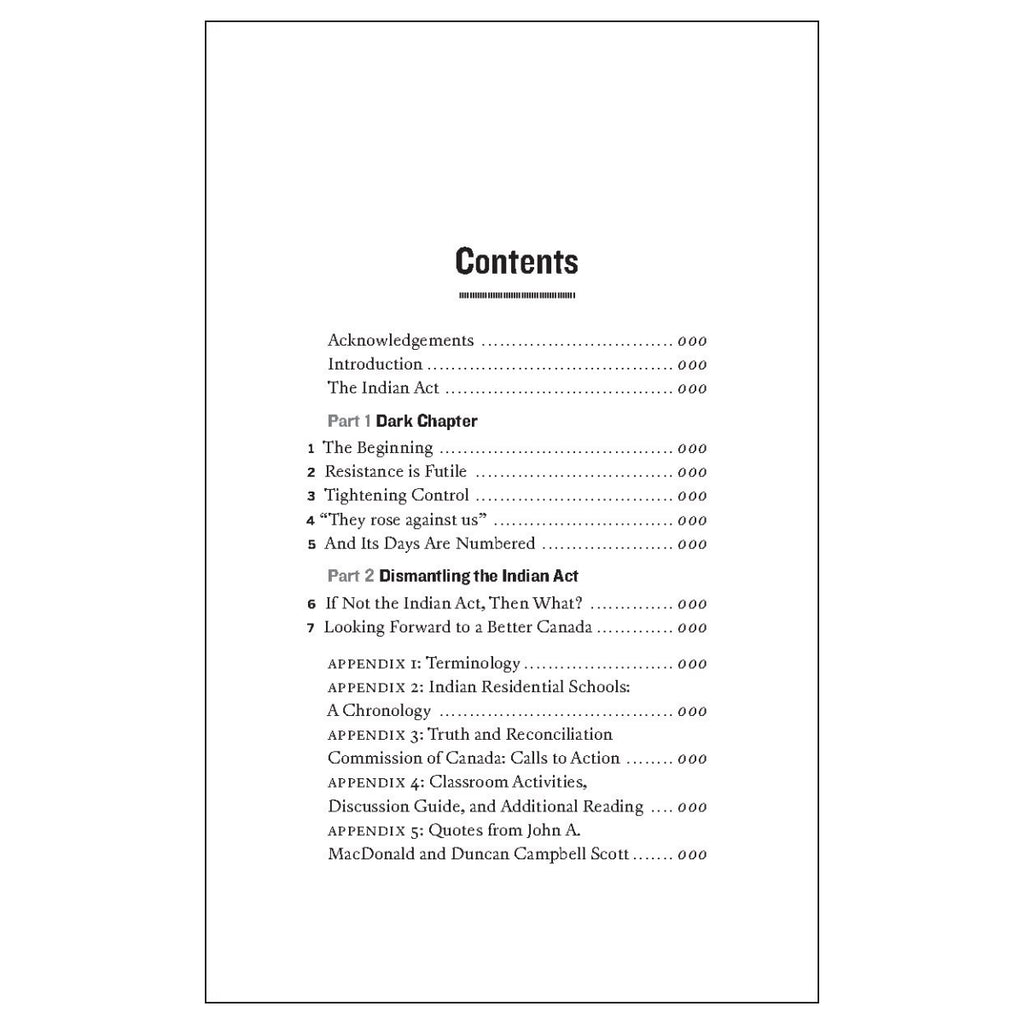 21 Things You May Not Know About the Indian Act | Page Two Books ...