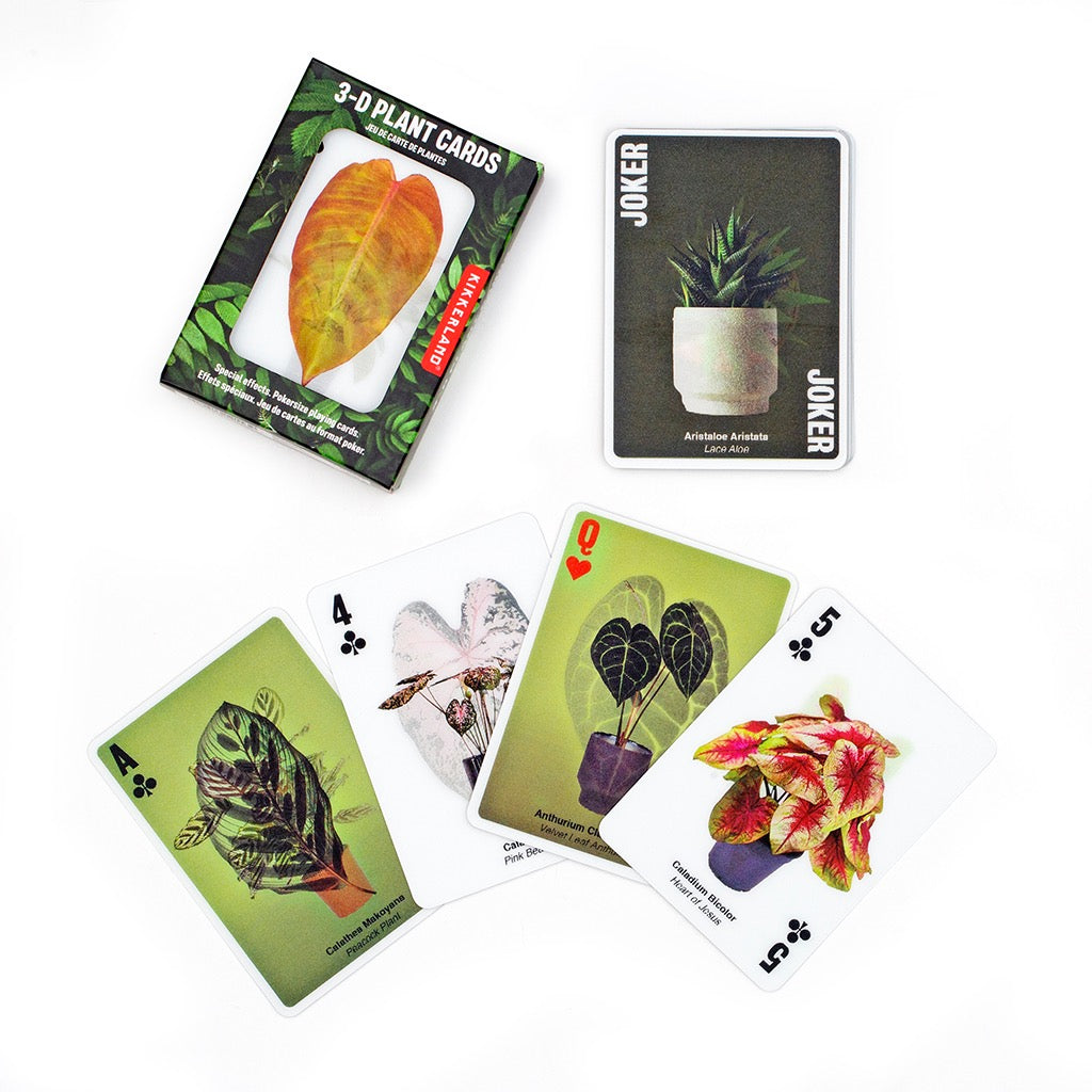 3D Plant Playing Cards.