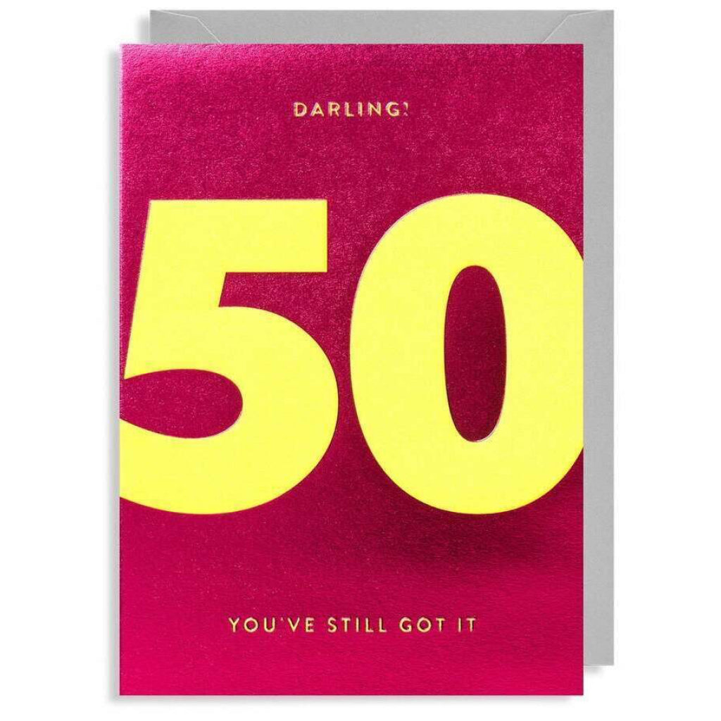 50 Darling Birthday Card.