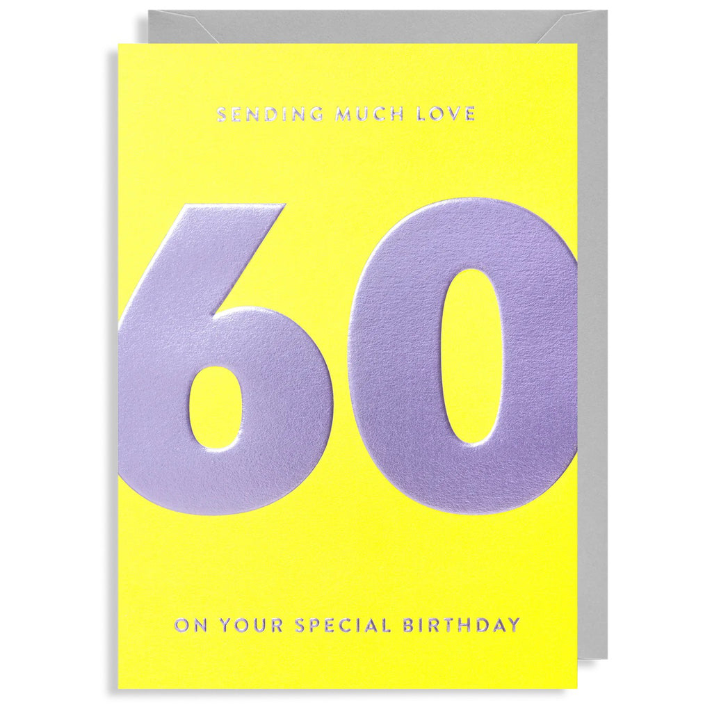 60th Birthday More Fabulous Than Ever Card.
