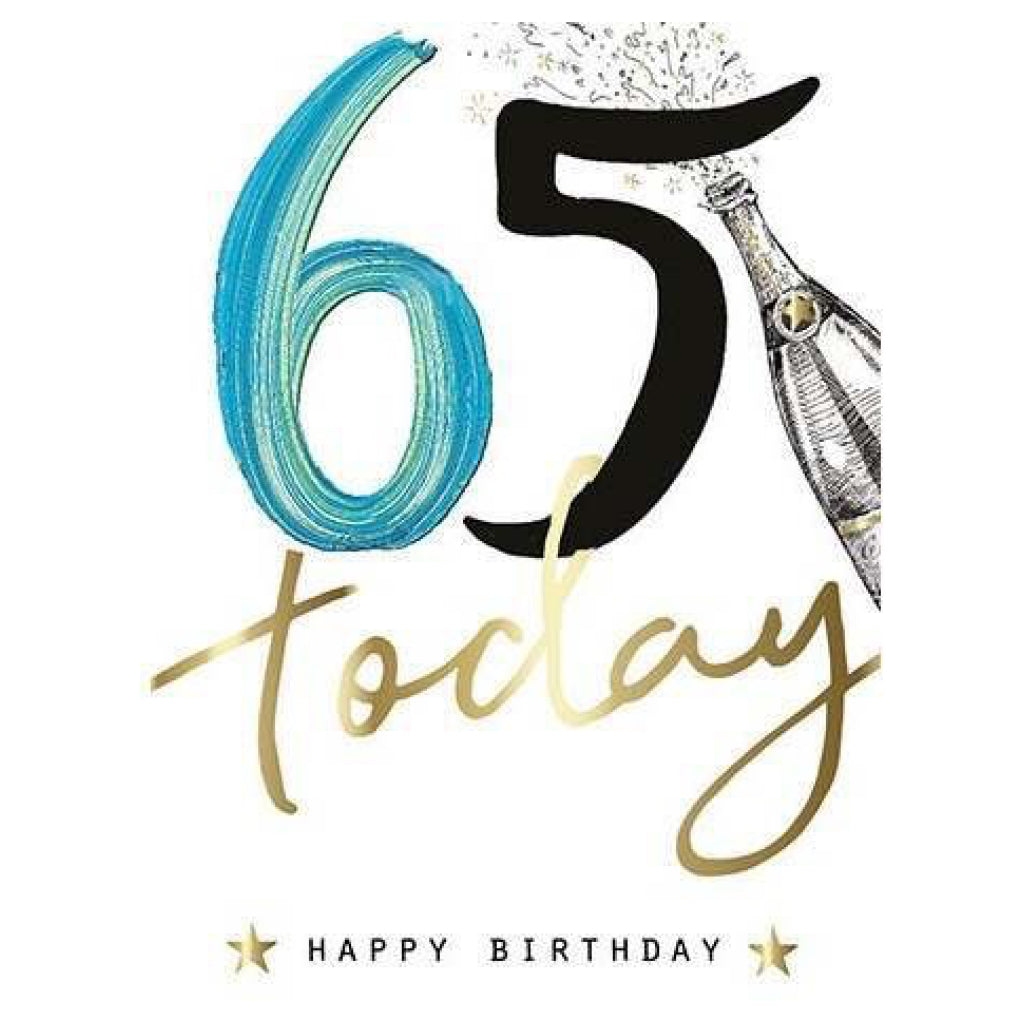 65 Today Birthday Card.