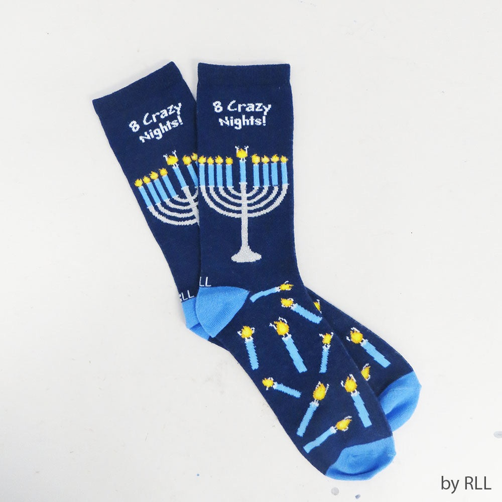 8 Crazy Nights Hanukkah Socks