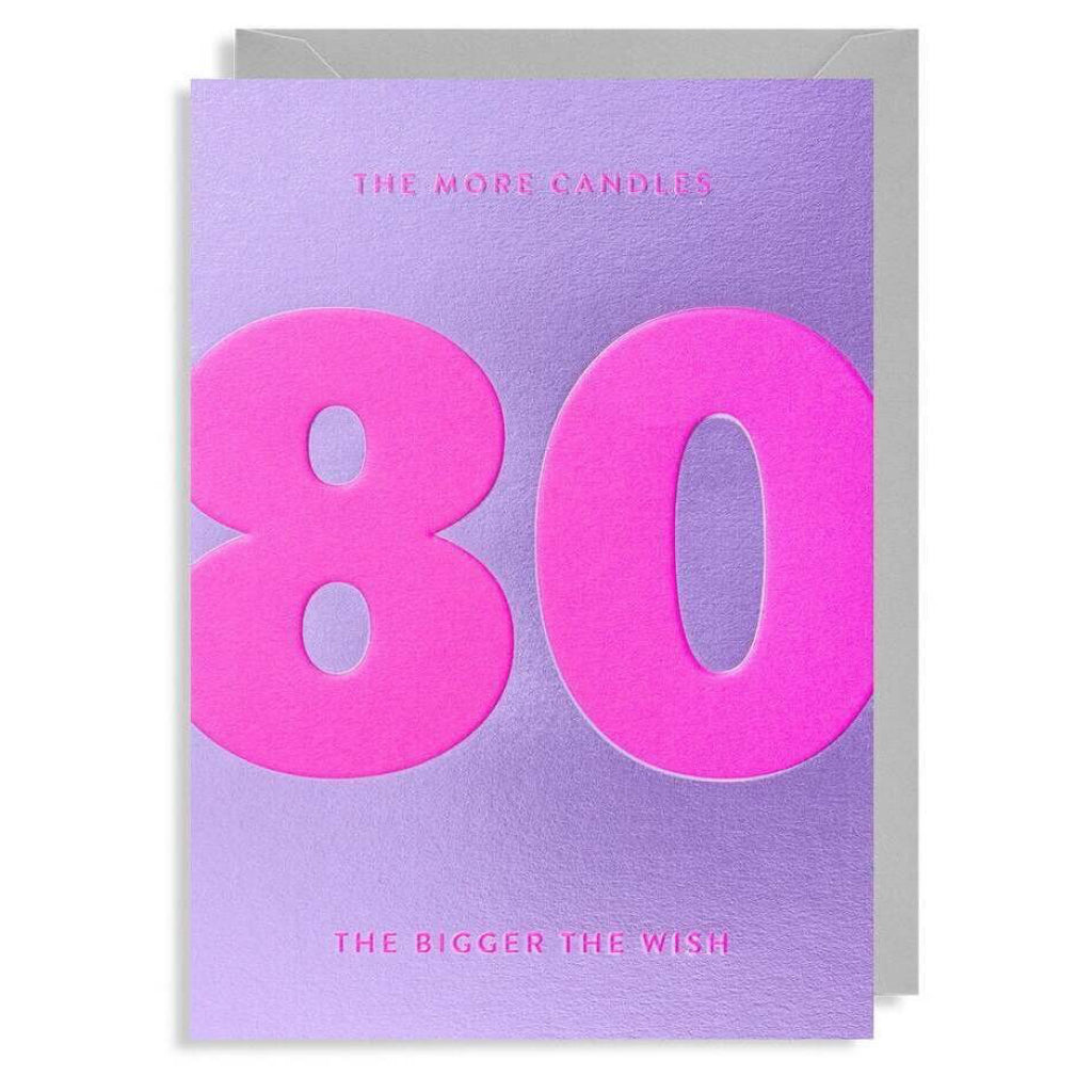 80 The More Candles Card.