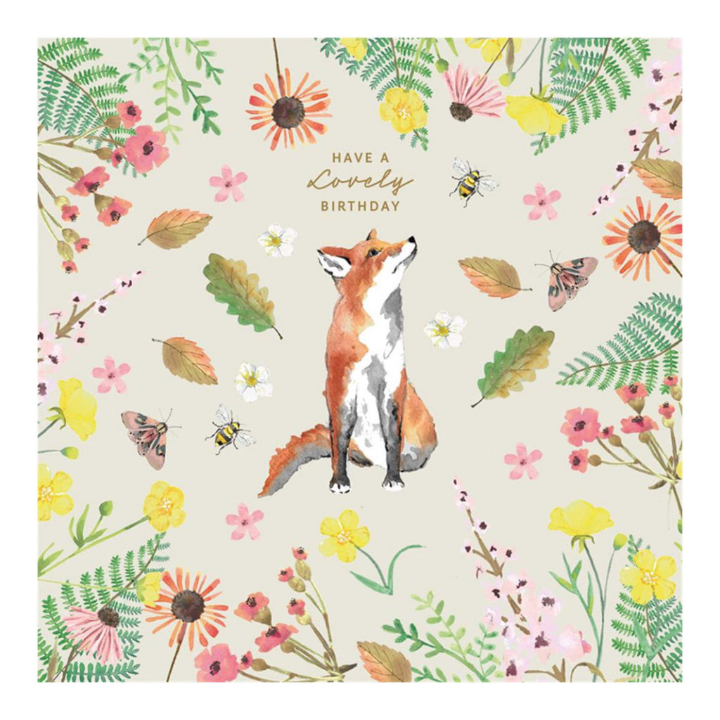 Lovely Birthday Fox Card | Hammond Gower – Outer Layer