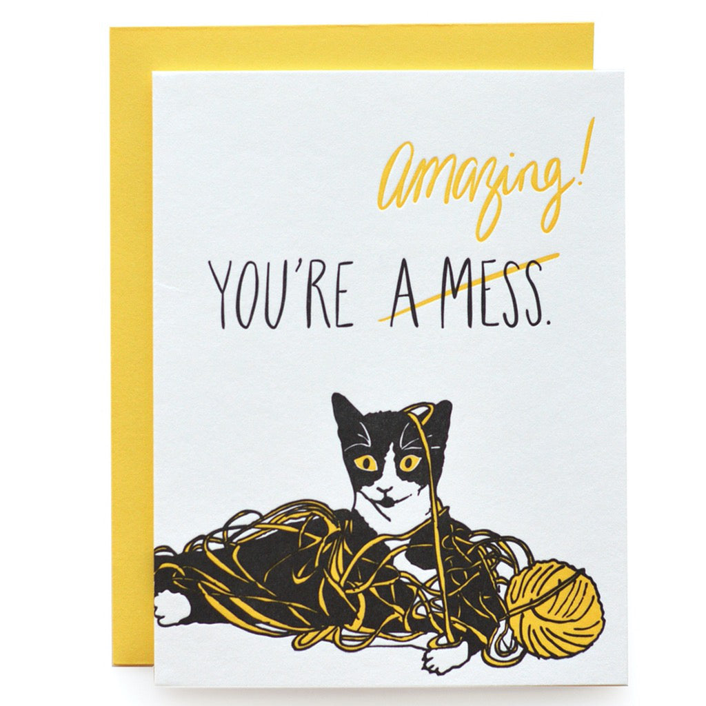A Mess / Amazing Card