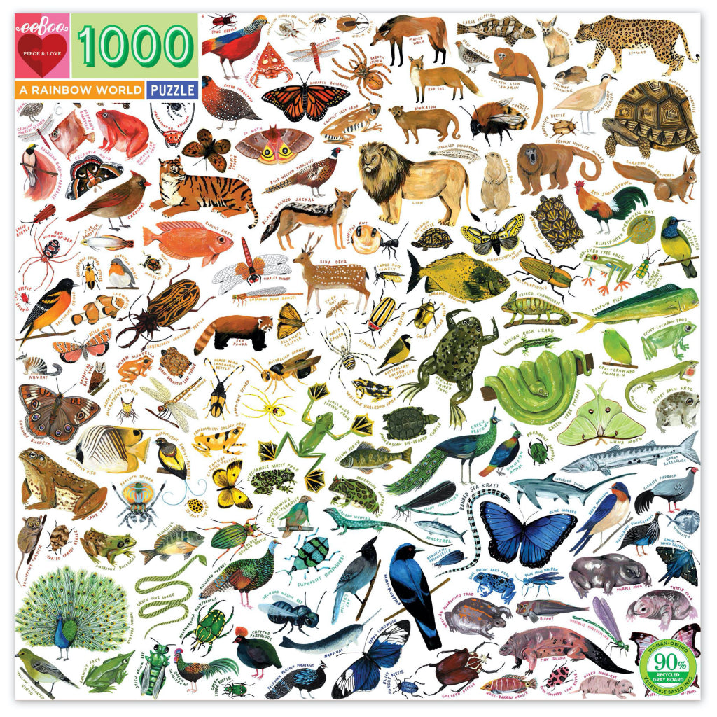A Rainbow World 1000 Piece Puzzle