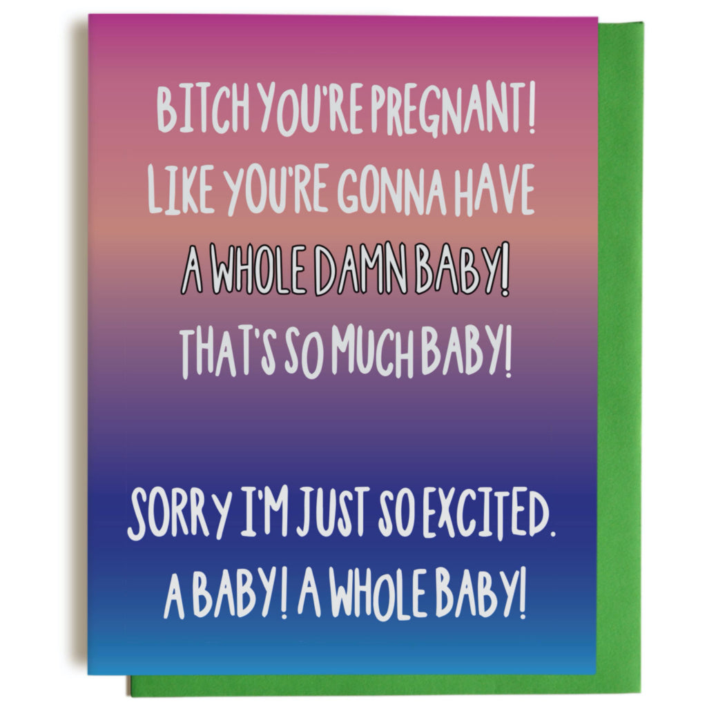 A Whole Damn Baby Card