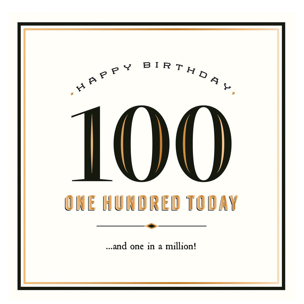 Age 100 Birthday Card
