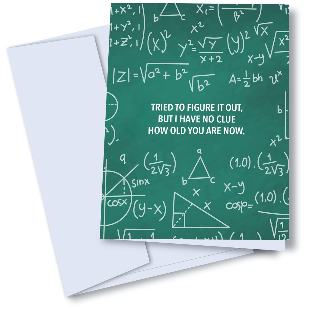 Age Math Birthday Card by Kaleidadope – Outer Layer