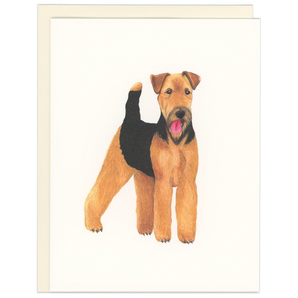 Airedale Terrier Dog Card