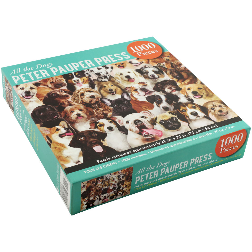 All The Dogs 1000 Piece Puzzle Packaging