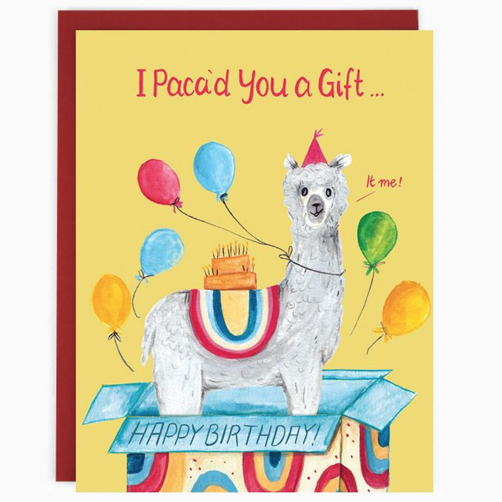 Alpaca Birthday Card