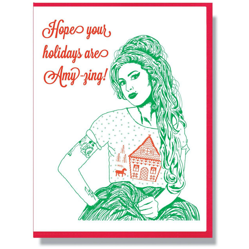 Amy Winehouse Holiday Card