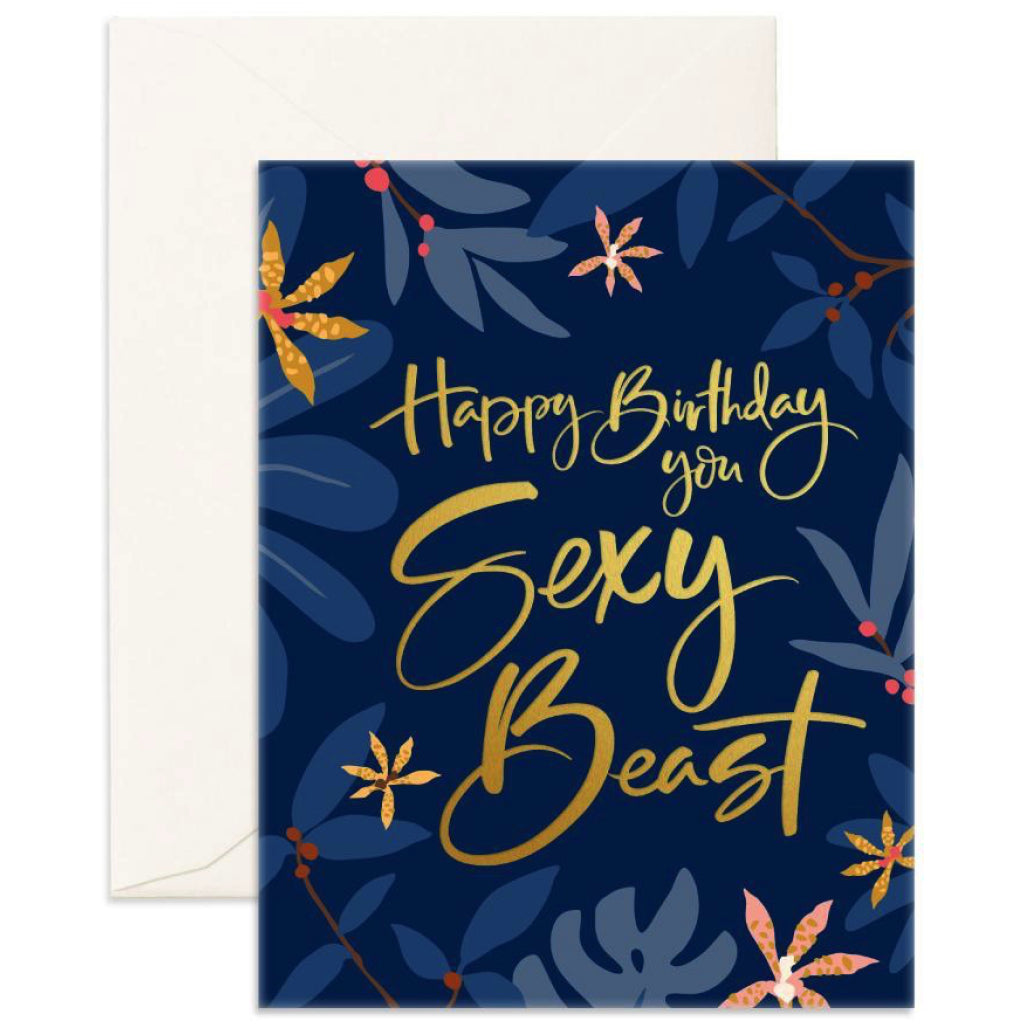 Arcadia Sexy Beast Birthday Card